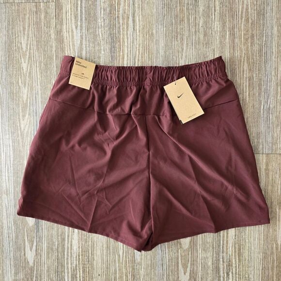 Nike Unlimited Versatile Training Gym Shorts Men's Medium M Maroon DV9336-844 - Picture 5 of 13